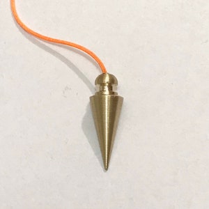 Pendolo a camera piccola in ottone pendolo da rabdomanzia fatto a mano rabdomante di guarigione regalo LONDRA