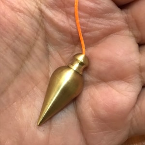 NUOVO pendolo a camera in ottone pendolo da rabdomanzia curativo fatto a mano MELA