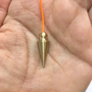 Piccolo pendolo a camera in ottone pendolo per rabdomanzia fatto a mano guarigione rabdomanzia regalo di Londra
