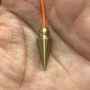 Pendolo a camera piccola in ottone pendolo da rabdomanzia fatto a mano rabdomante di guarigione regalo LONDRA