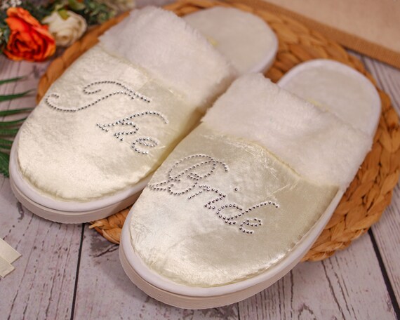 Bridal Party Spa Slippers Hen Party Wedding Diamante Rhinestone