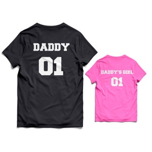 Varsany Daddy and Daughter Matching T-Shirt Set, Dad, Daddy's Girl, Child