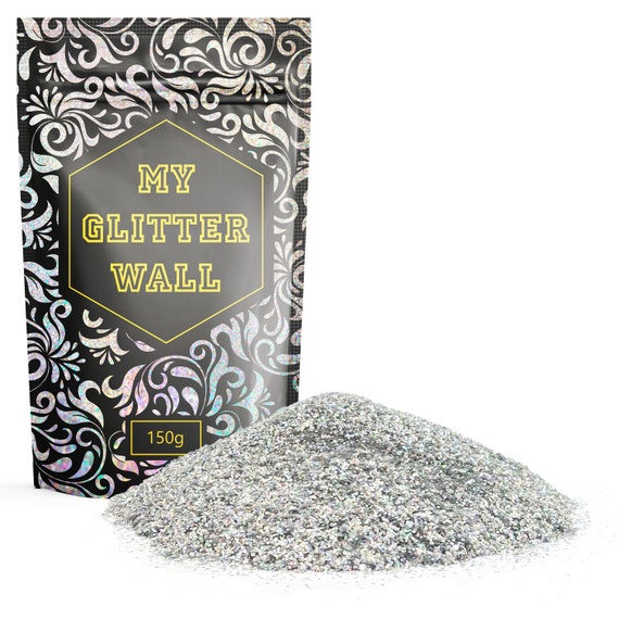  MyGlitterWall 300G Glitter for Emulsion Paint Glittery Wall  Decorations Perfect for Indoors and Outdoors (Silver) : Arts, Crafts &  Sewing