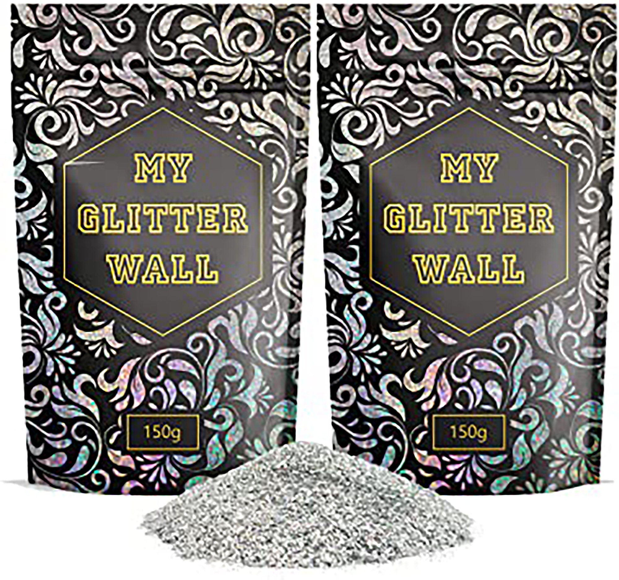 MyGlitterWall 300G Glitter for Emulsion Paint Glittery Wall Decorations  Perfect for Indoors and Outdoors (Silver) : : Tools & Home  Improvement