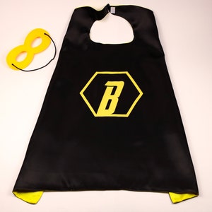 Personalised Superhero Cape for Kids Double-Sided Satin Super Hero Dress-up Costumes Boys Girls Parties Fancy Dress Outfits Birthday