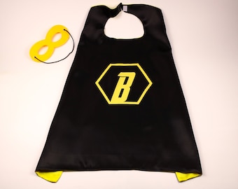 Personalised Superhero Cape for Kids Double-Sided Satin Super Hero Dress-up Costumes Boys Girls Parties Fancy Dress Outfits Birthday