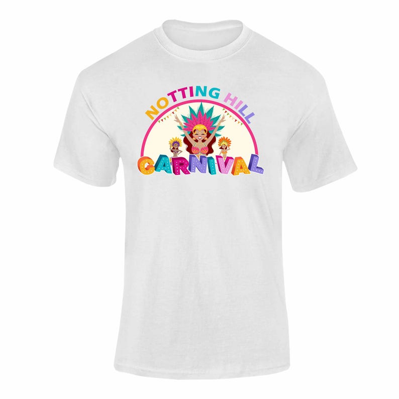 Notting Hill Carnival Tshirt Colorful Abstract Rhythm of Celebration