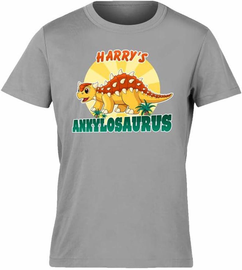 Varsany Personalised Boys Dinosaur Gift T Shirt Kids Summer Top Unique