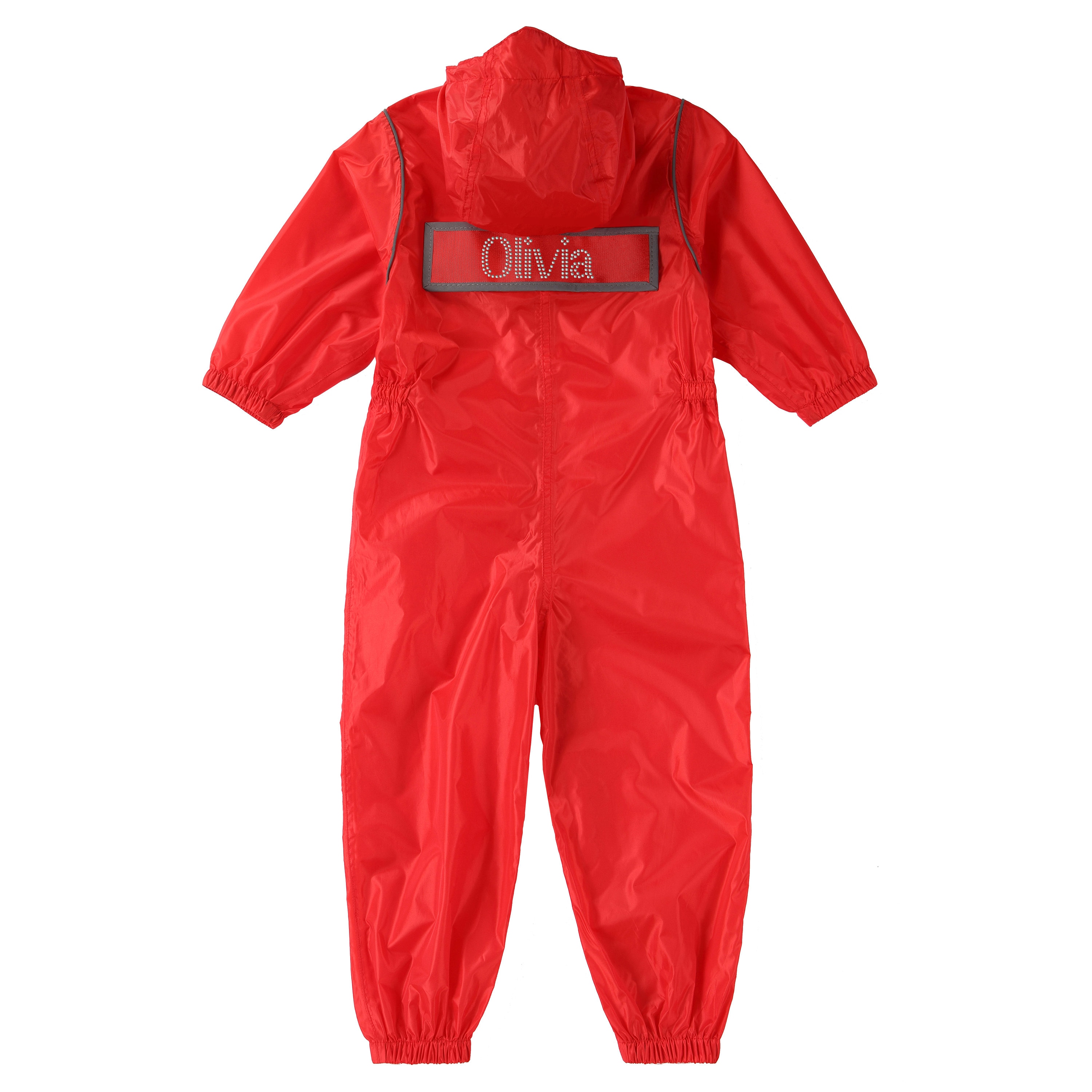 KIDS RAIN SUIT Polyamide Suit Personalised Kids Outerwear Waterproof Roamper Zipper Closure Hooded With Mesh Lining Rain Coat Etsy