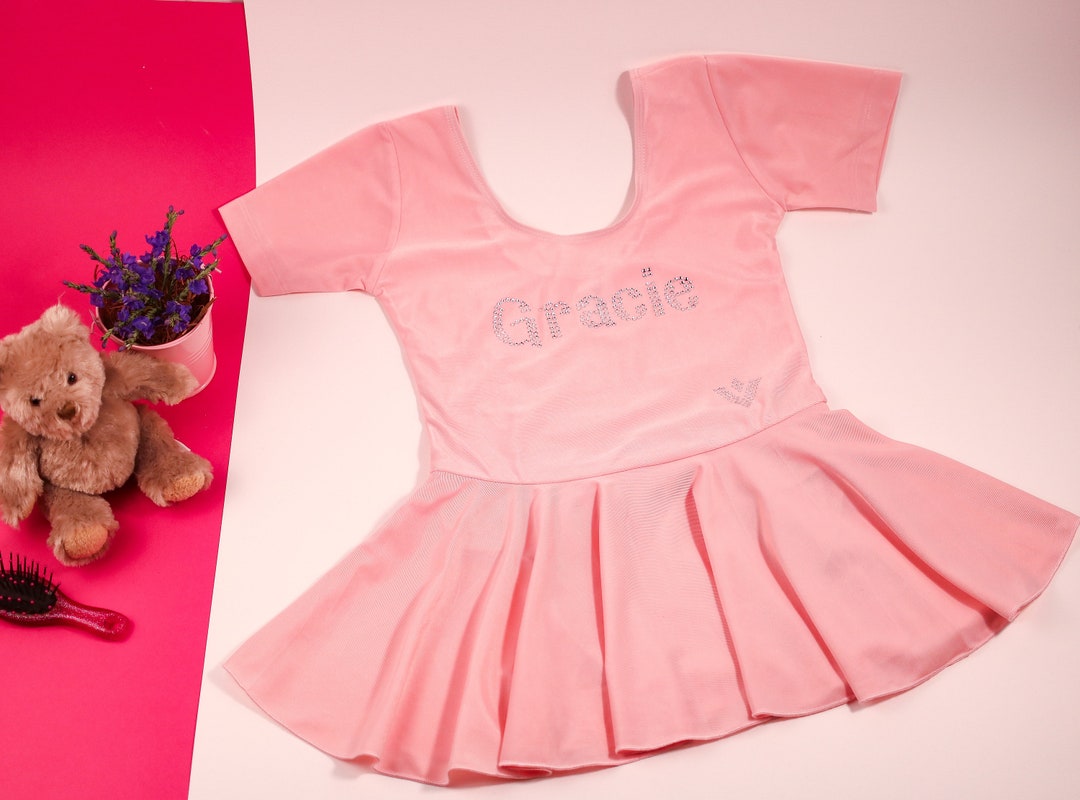 Personalised Pink Ballet LEOTARD SKIRT Perfect for Beginners or Advanced Ballet Dancer Kids ...