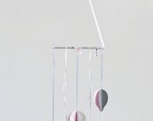 Hot Air Balloons mobile | baby girl crib mobile | pink and gray nursery decoration
