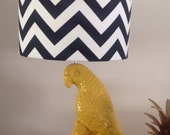 Lampada giallo canarino pappagallo base