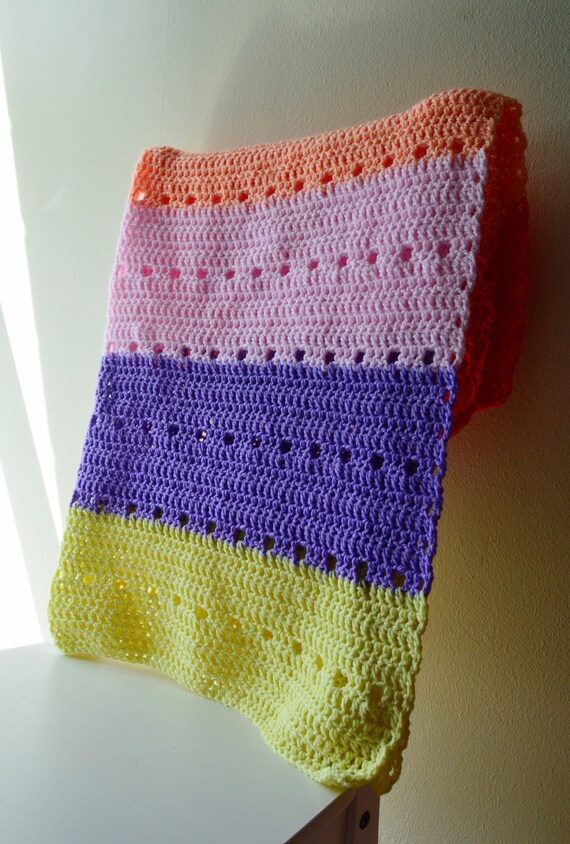 Handmade Crochet Soft Acryl Baby Blanket Etsy