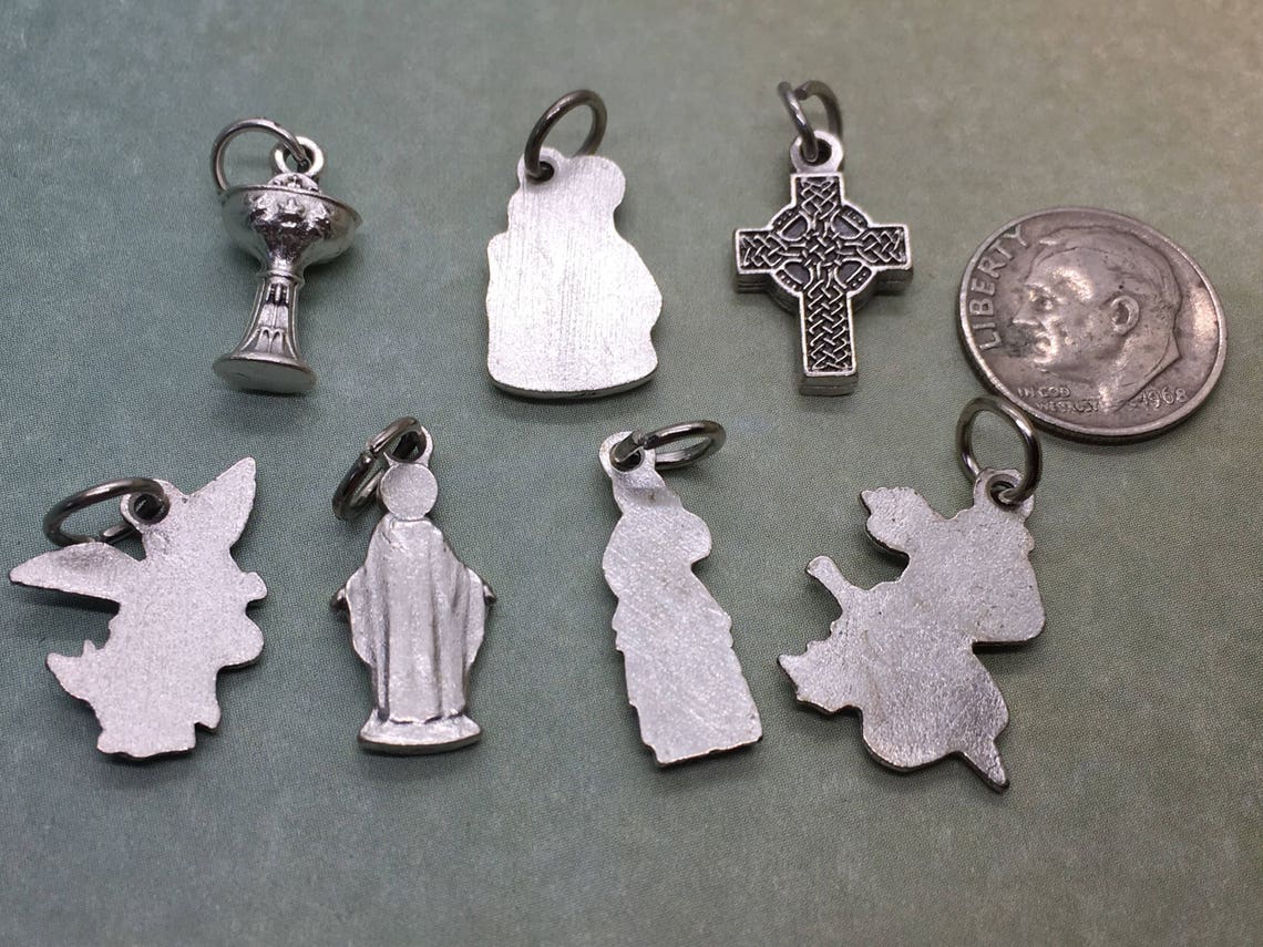 Catholic Charms Eucharist St Michael the Archangel OL of Etsy