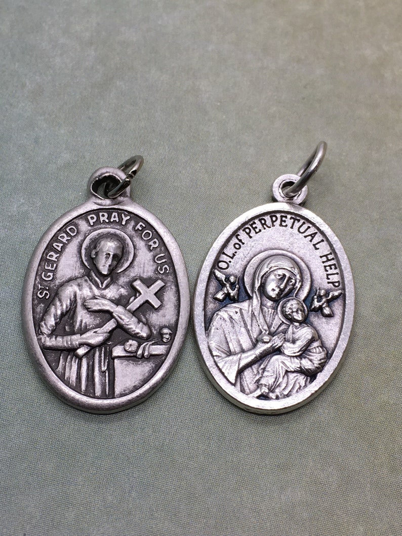 St. Gerard Majella/Our Lady of Perpetual Help holy medal Etsy