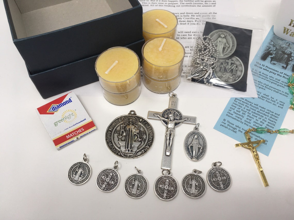 3 days of darkness kit catholic beeswax candles holy Etsy