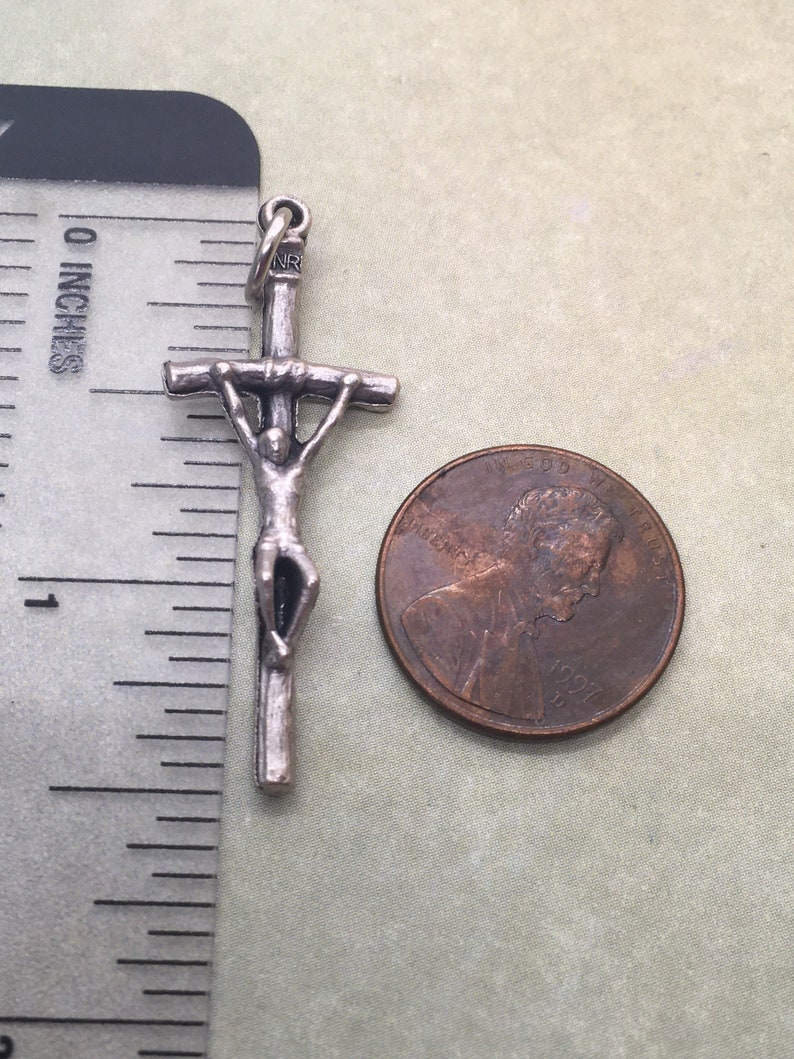 ‪✝︎ 925 Sterling Silver Cubic Zirconia Faith Hope Love Cross
