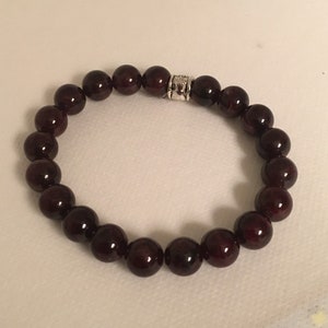 Natural Garnet Gemstone Bracelet