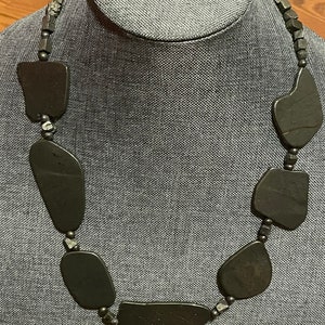 Pyrite Beaded Necklace •Natural Silver Pyrite 22”