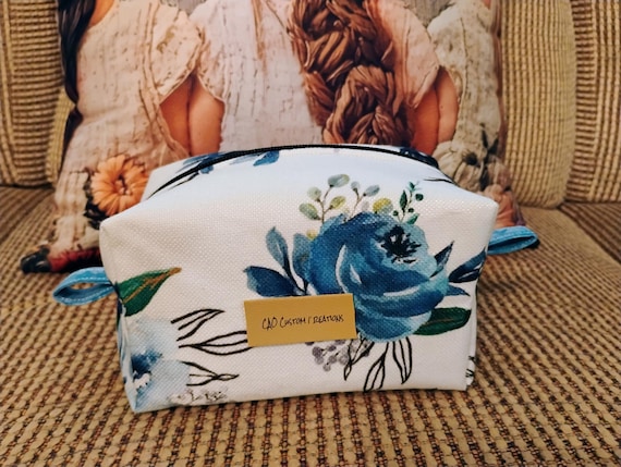Blue Flower Box Bag