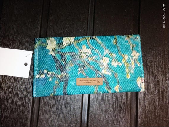 Ladies' Wallet-Turquoise and Flowers