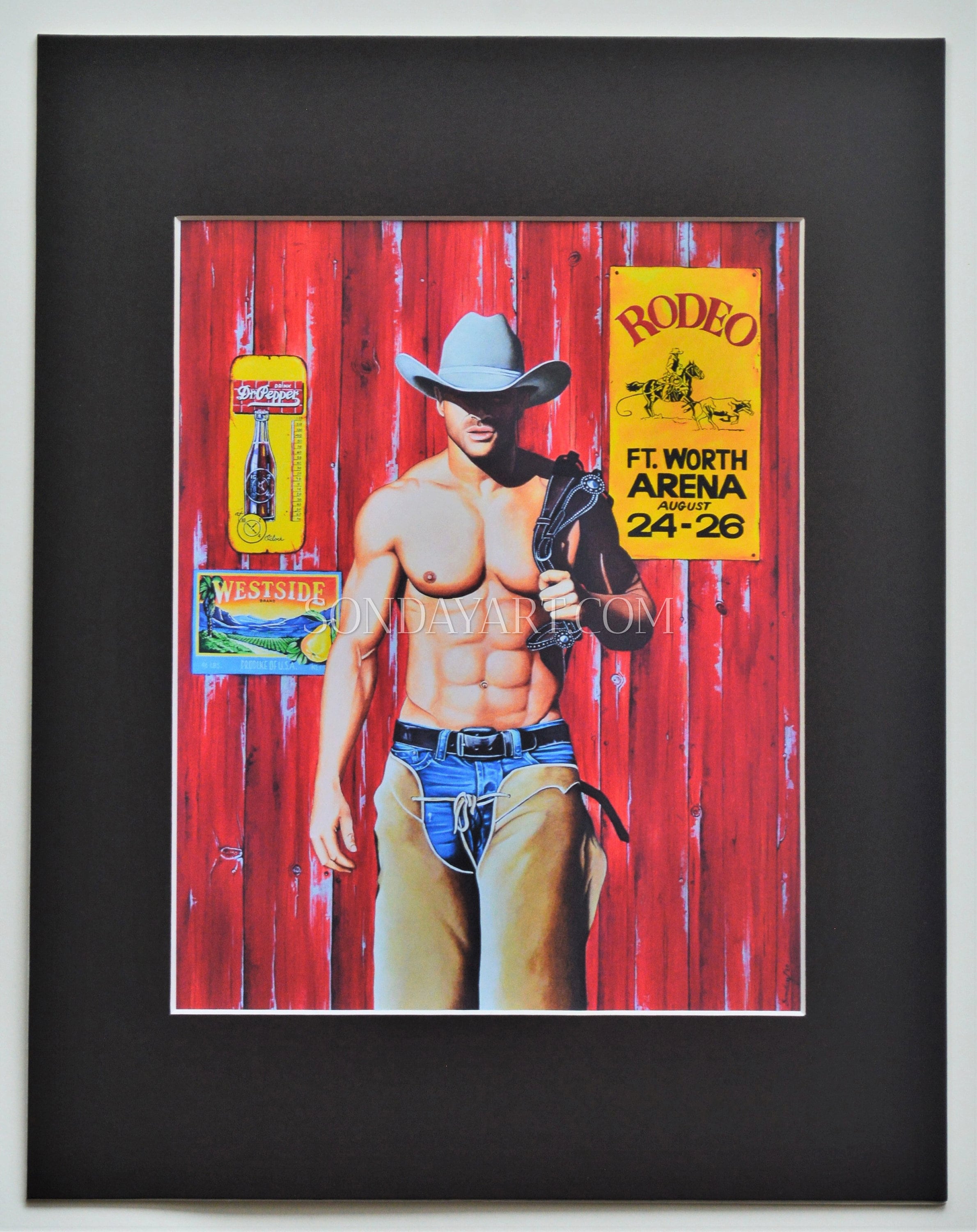 Rodeo Star Fine Art Matted Print - Etsy