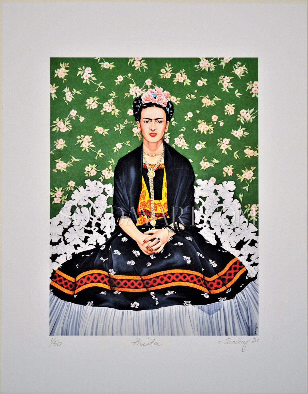 Frida Kahlo Limited Edition Print by Joseph Sonday - Etsy
