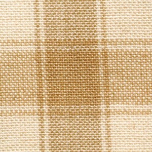 Curtain Valance Swag Curtain Wheat Cream Plaid Fabric  80&quot; Wide by  36&quot; Long Lined