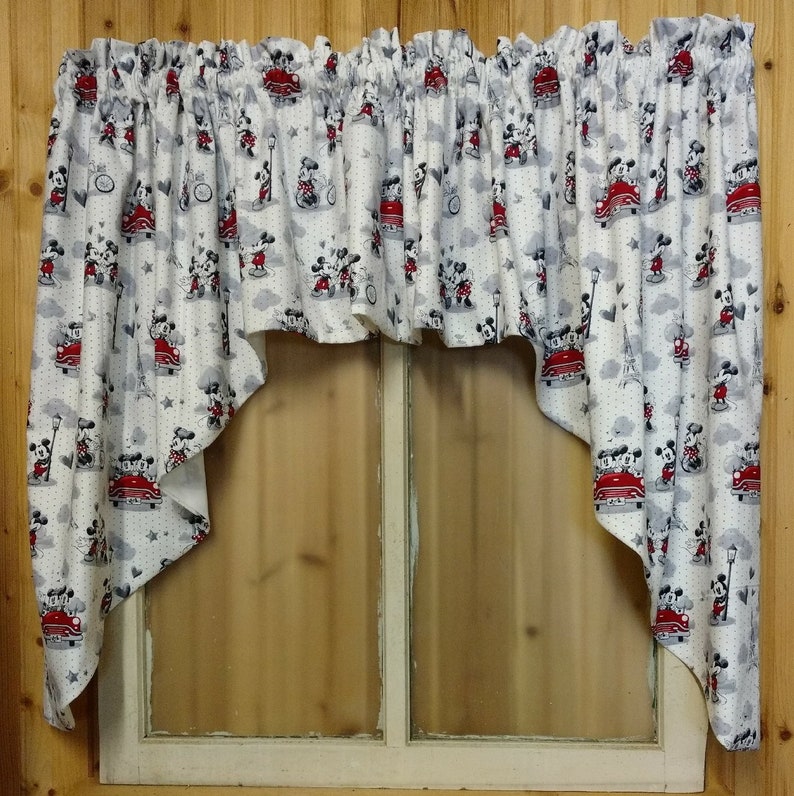 Modest mickey valance Window Treatments Hardware Disney Mickey Mouse Curtain Valance Home Garden Constructoravigil Com