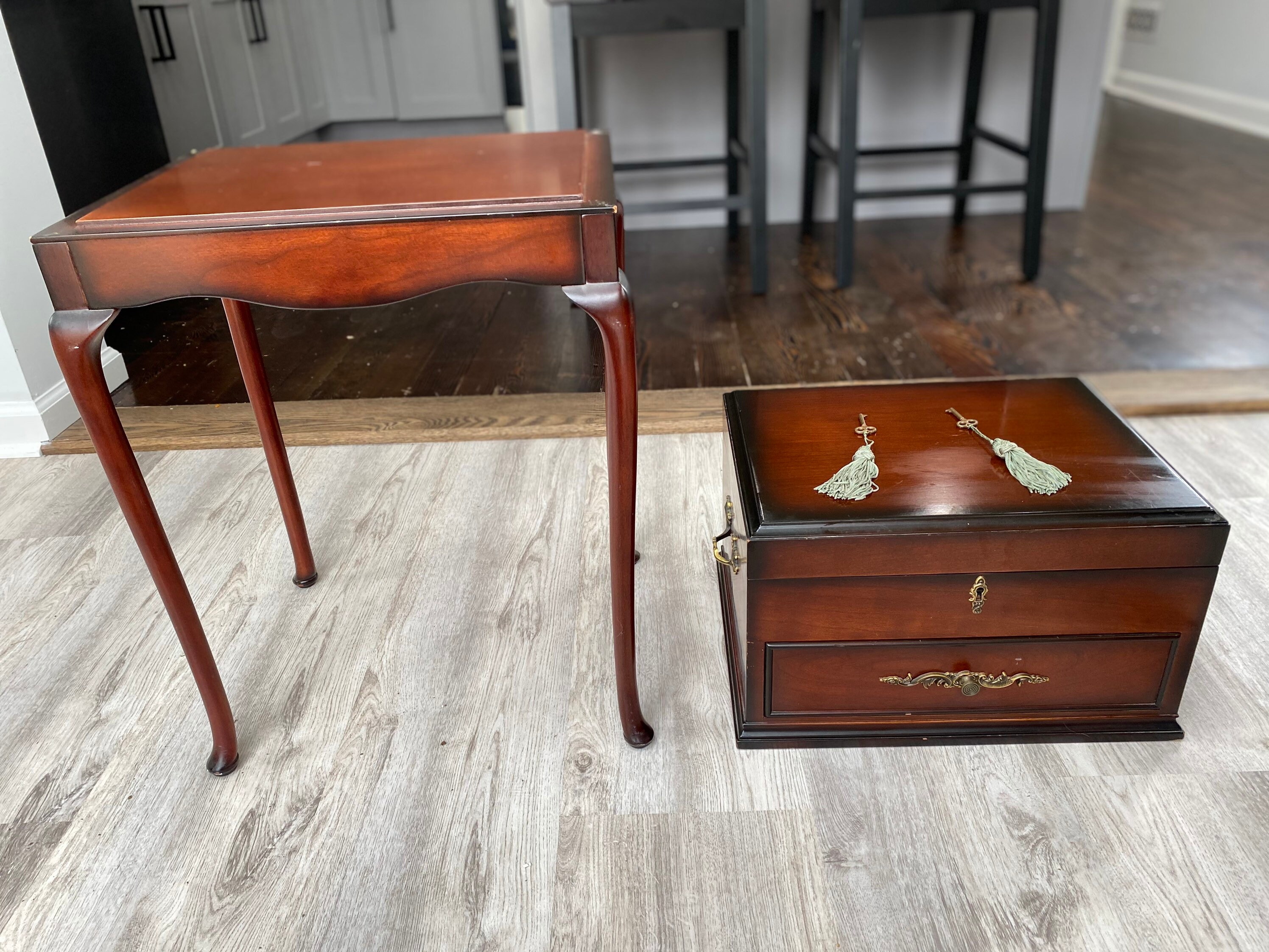 Vintage Silverware Removable Box With Keys Etsy