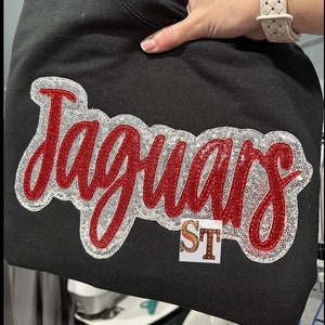Bean Stitch Jaguars Double Stacked Script Applique Embroidery Download