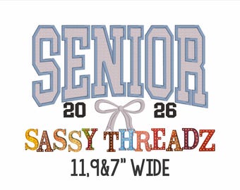 Descarga de apliques de lazo de satén arqueado para estudiantes de último año de 2026