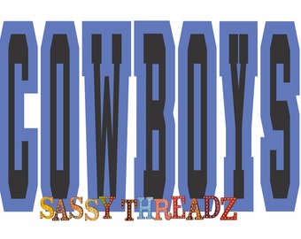 Block Athletic Cowboys SVG EPS Download