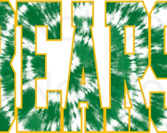 Bears Tie Dye PNG JPG Sublimation DTG Download