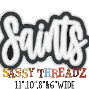 Santos Zig Zag Doble Apilado Script Aplique Bordado Descargar