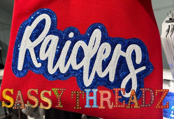 Raiders Sequin Patch Tee Raiders Sequin Patch Tee