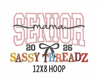 Descarga de apliques bordados con puntada de satén arqueada para mamás mayores 2026