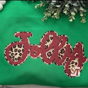 Jolly Double Stacked Bean stitch Script Cursive Applique Embroidery Download