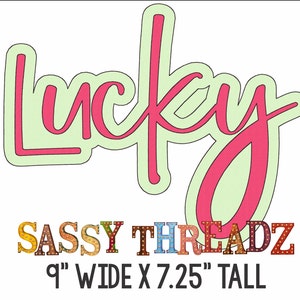 Bean Stich Lucky Double Stacked Applikation Embroidery Download