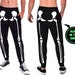 Halloween Skeleton Pants, Halloween Costume Pants, Skeleton Halloween Men's Pants with Bones