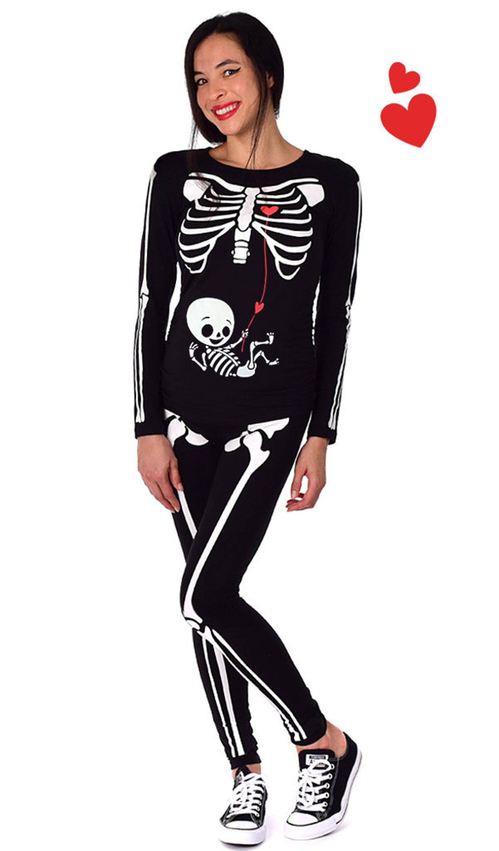 Halloween Maternity Pregnant Skeleton with Neutral Baby Etsy