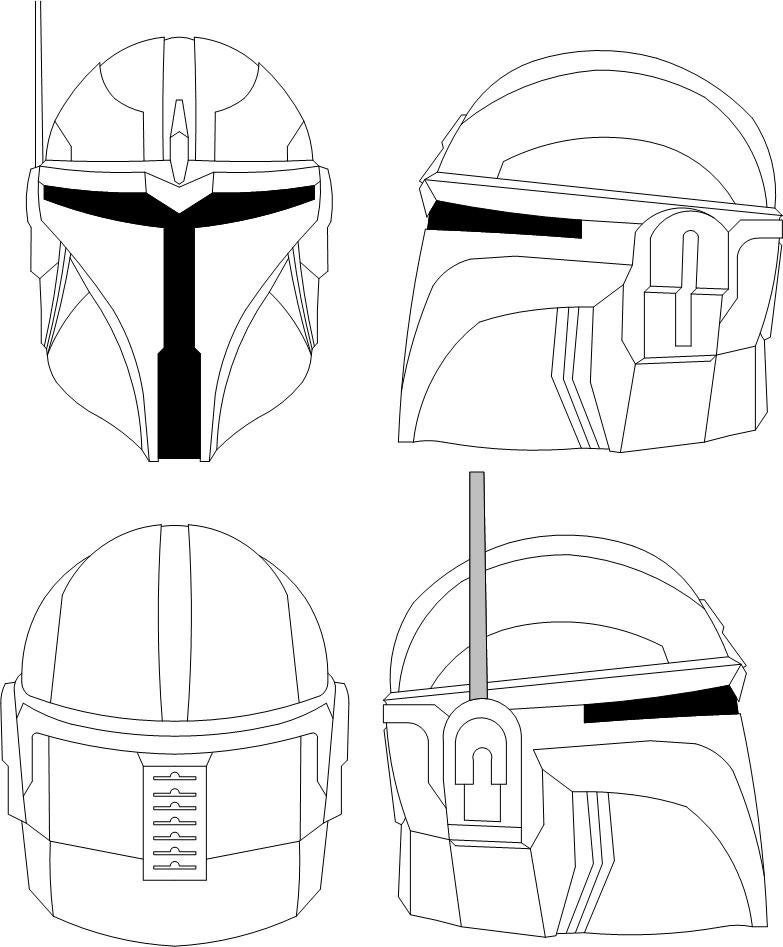 Mandalorian Helmet. Mando Helmet for Mandalorian Armor. the Etsy