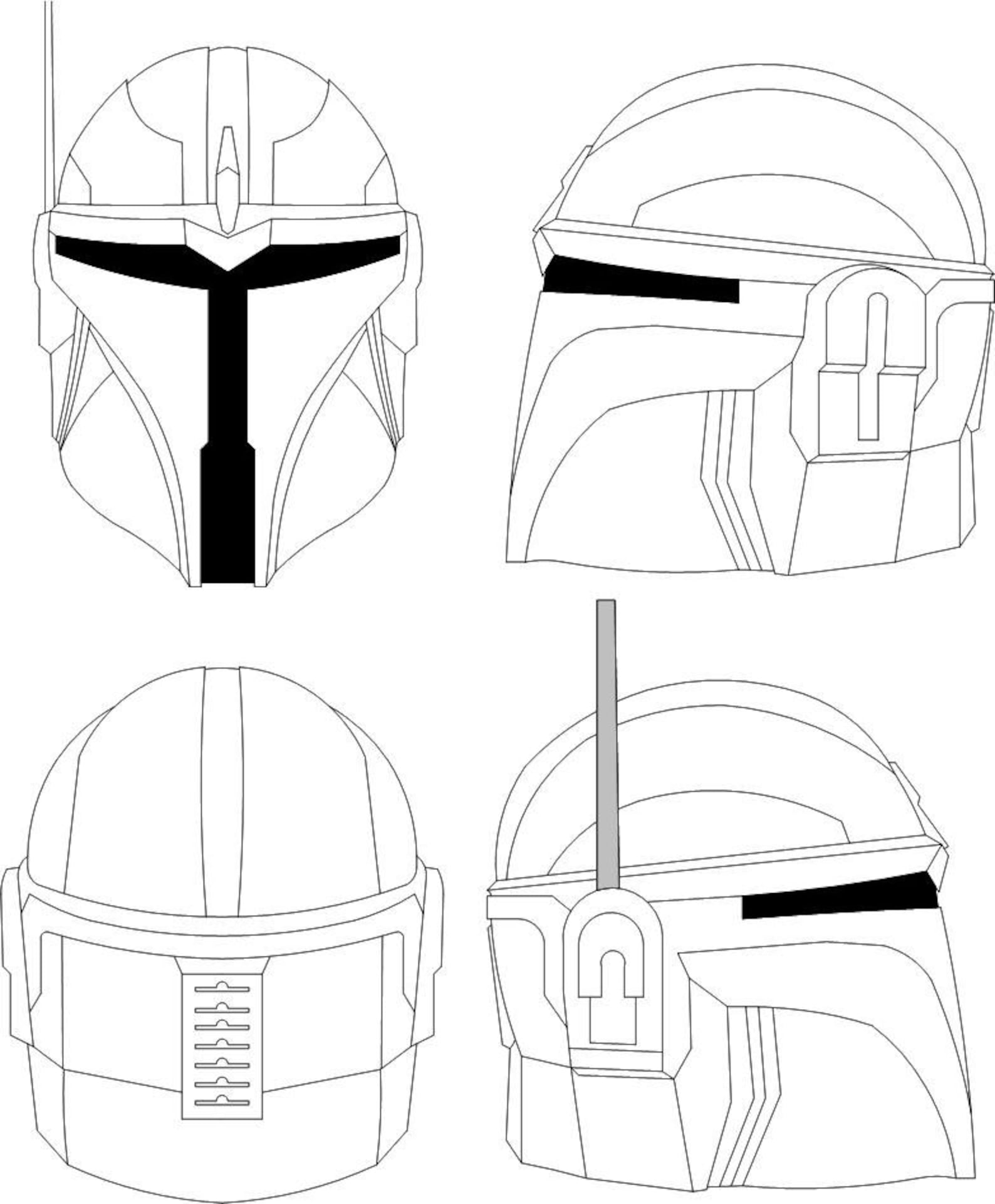 Casco mandaloriano de Star Wars. Casco perfecto para usar en Etsy México