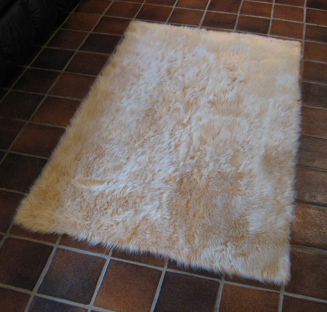 Beige Faux Fur Rug - Etsy