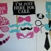 Gender Reveal Photo Prop 21 Piece Baby Shower (2040D)