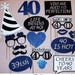 40th Birthday Photo Prop life begins at 40 Fabulous 40 (2139D)