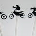 Dirt Biking cupcake toppers (239C)