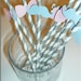 12 Fun Gender Reveal Straws, Baby Shower ~ Bows and Mustaches FREE SHIPPING