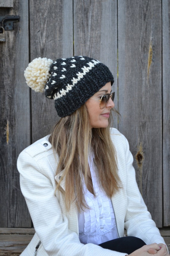 Ladies beanie on sale knitting pattern