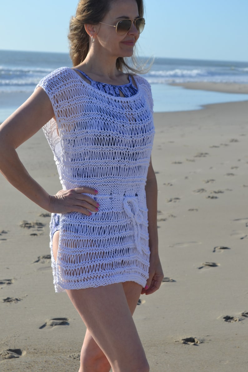 Knitting Pattern Swimsuit Cover Up Cotton Swimsuit Cover Up Etsy
